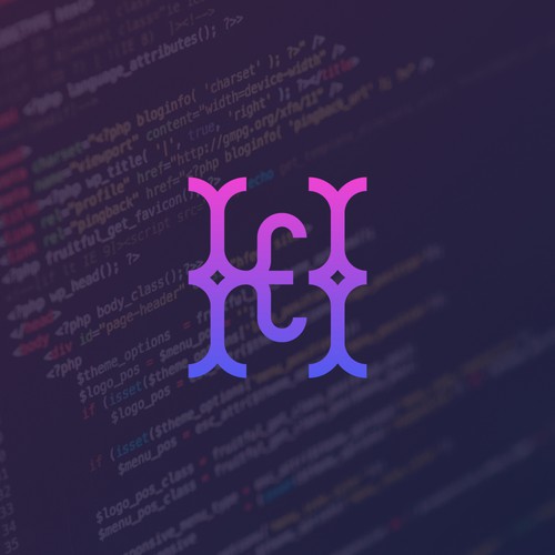 H E developer logo