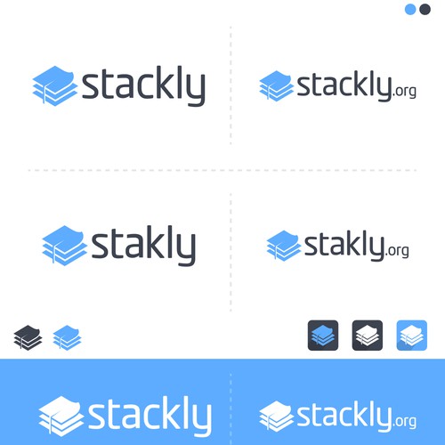 Make stackly a logo that helps scholarly research loosen its tie