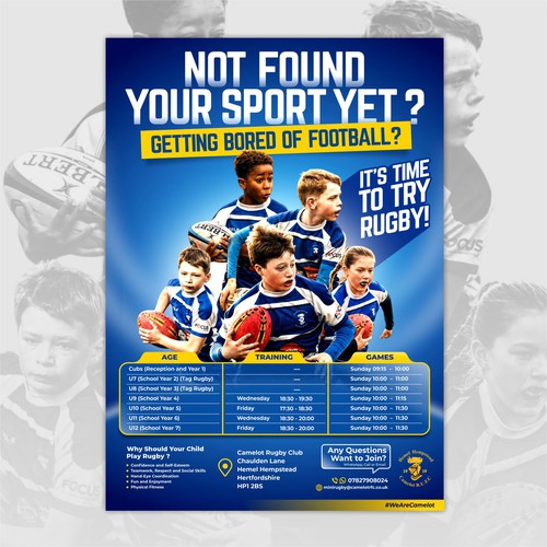 Rugby Sport Poster 