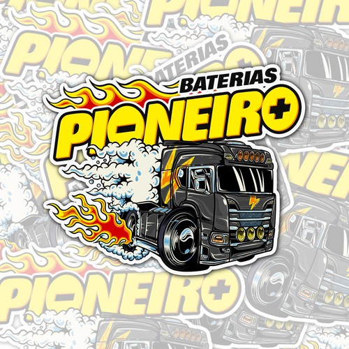 PIONEIRO BATERIAS STICKER DESIGN