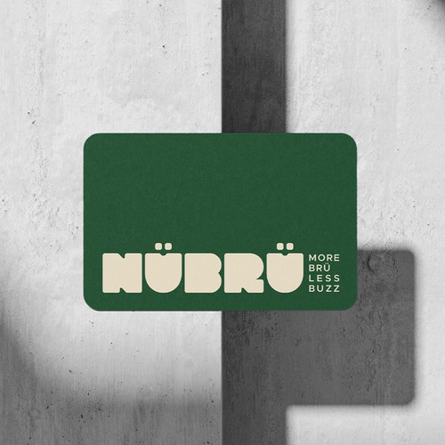 Bold, modern logo for NüBrü.