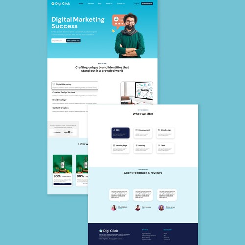 Digital Marketing Success App UI Design