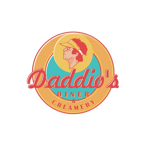 Retro 50s Diner Logo Concept