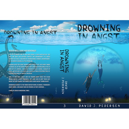 Fantasy Book Cover Design Under Water