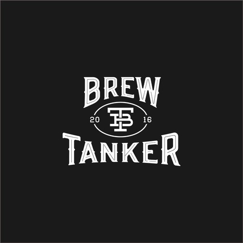 Create the "Brew Tanker" stainless steel growler logo