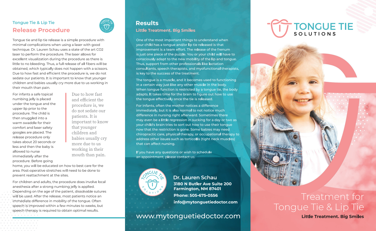 Pamphelet for Tongue Tie Solutions