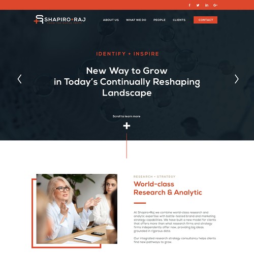 Web design for consulting firm