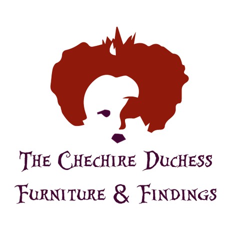 Alice in Wonderland feeling for "The Cheshire Duchess Furniture & Findings" store front