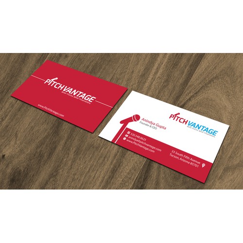 Create a business card that stands out for a tech starup