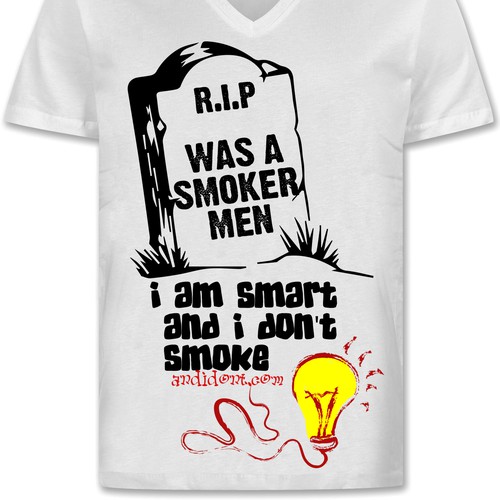t-shirt "i am smart and i don't smoke"