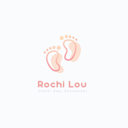 baby logo pastel