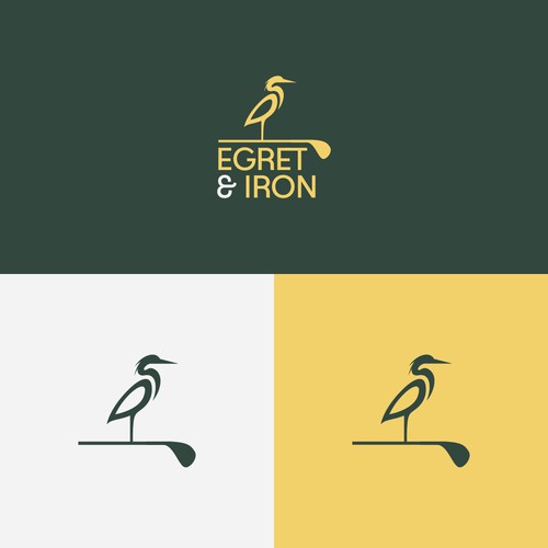 Egret & Iron Logo Design