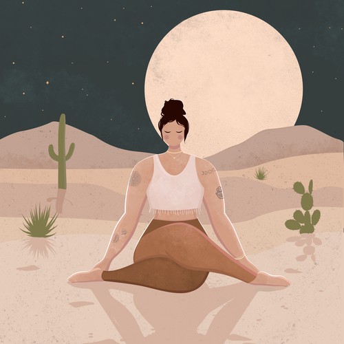 Yoga for Everyone illustrations for a calendar