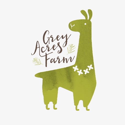 Cute Logo for Grey Acres Farm