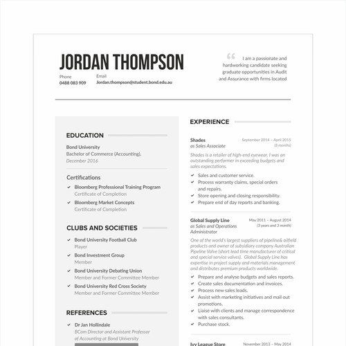 Jordan Resume