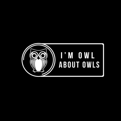 Owl stiker design