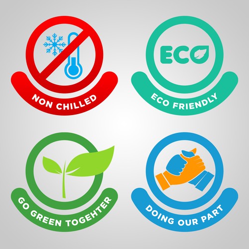 Sticker Logo Infographic Design