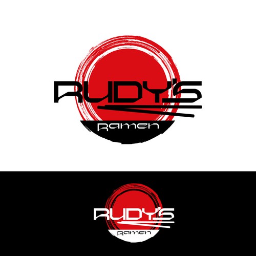 LOGO FOR A RAMEN RESTAURANT RUDYS RAMEN