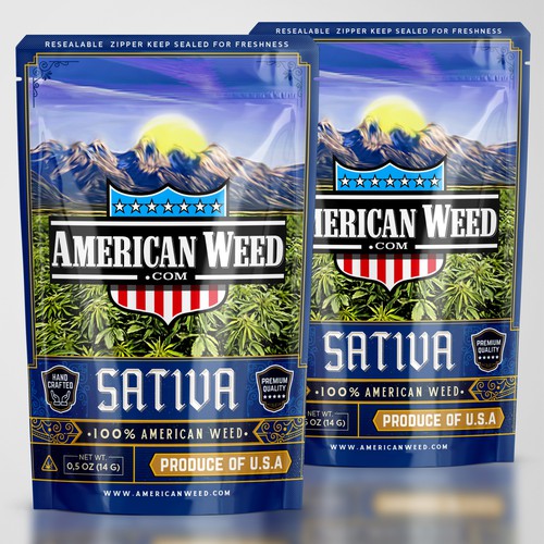 Cannabis Packaging for American Weed