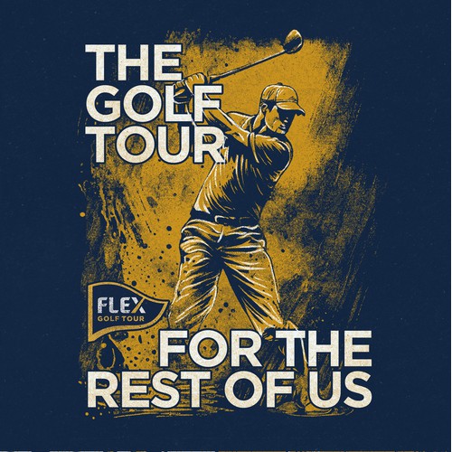 Shirt illustration for golf tour