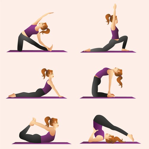 Yoga Studio needs a beautiful (and flexible) Mascot 