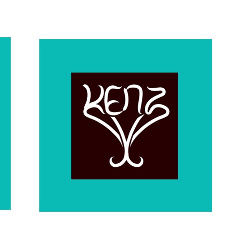 logo for "kenz" chocolate brand