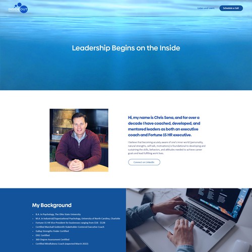 Website Design for a business coach