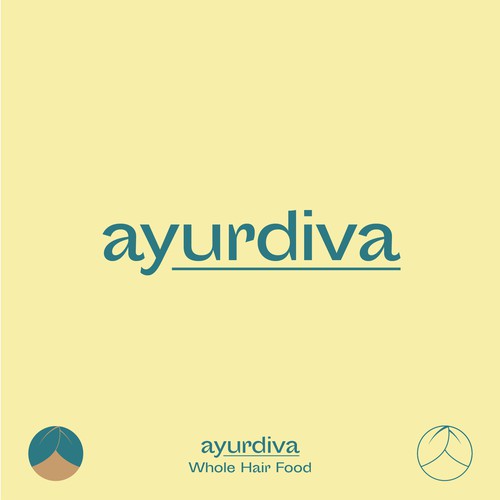 Raw Logoconcept for a Natural Hair Care Line "ayurdiva"