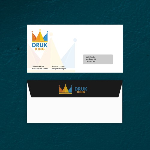 Create enveloppe for printing business.