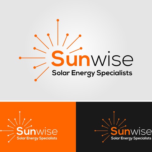 Concept logo for Sunwise Solar Power