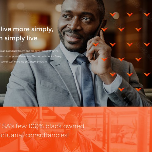 Modern website for a financial services consultancy