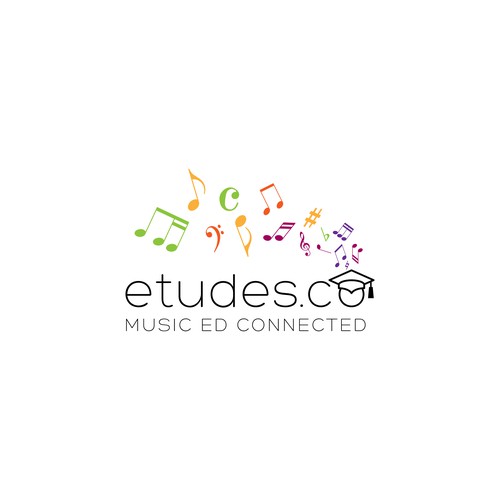 Music education platform logo design contest entry