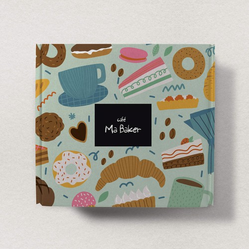 Premium Café MaBaker illustrations design