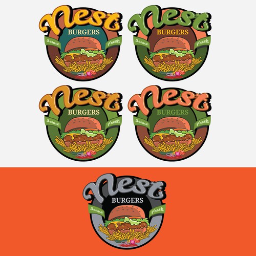 Logo design for Nest Burger