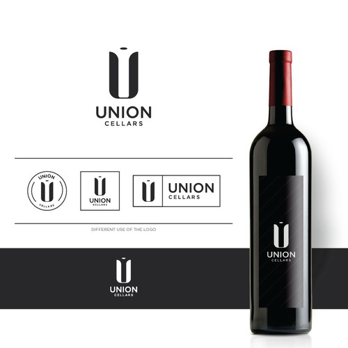 Simple and elegant logo for wine company
