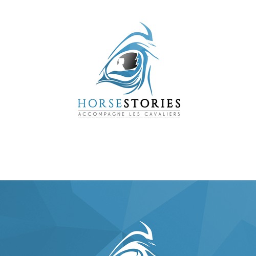 Logo concept for horse riding and materials club 