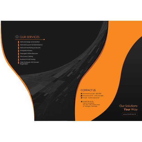 *Prize Guaranteed* ModOne needs a Presentation Folder designed