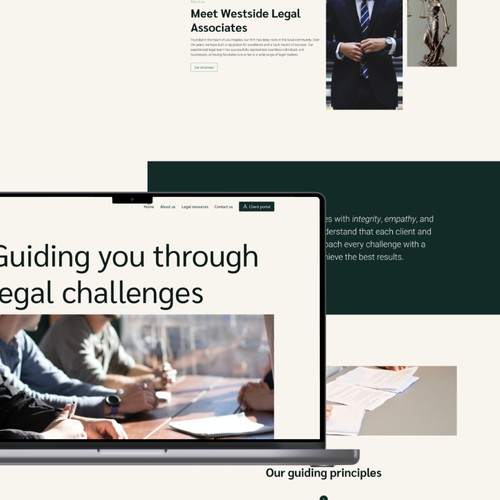Website concept for a law firm