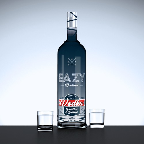 Premium Bourbon Bottle Design