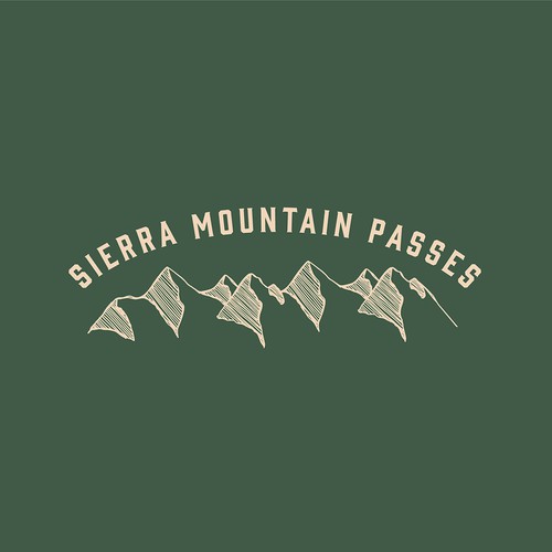 Rustic logo concept for outdoor travel company