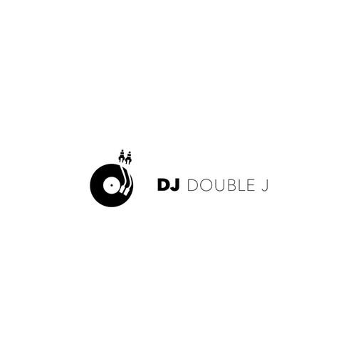 Create a sweet iconic design logo for DJ Double J