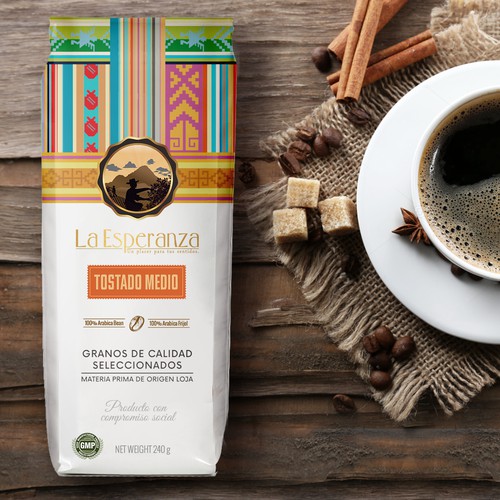 Ecuador coffee bag design