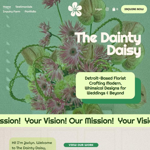The Dainty Daisy - Florist Website Launch