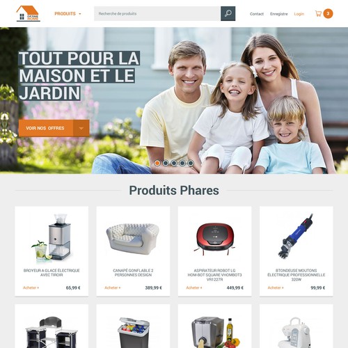 Design for a various items E-commerce