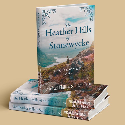 Retro Luxury Book Cover Design for a Christian Historical Fiction Series