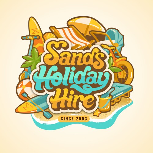 logo for holiday hiring business in Noosa Beach Sunshine coast