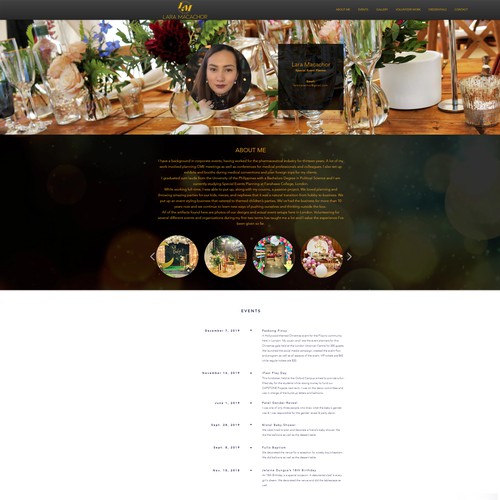 WIX events website