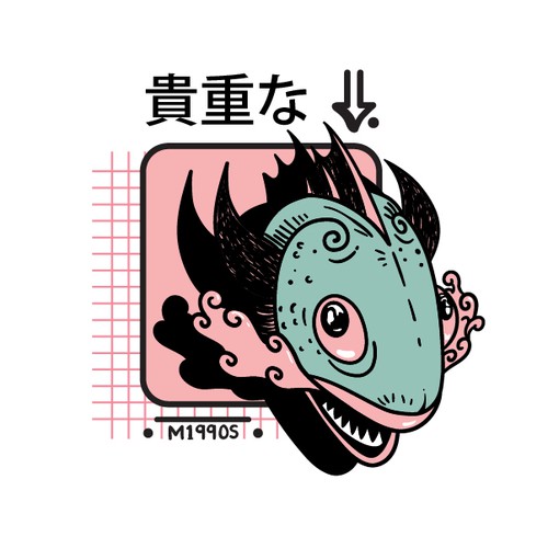 T shirt- Fishy Dragon