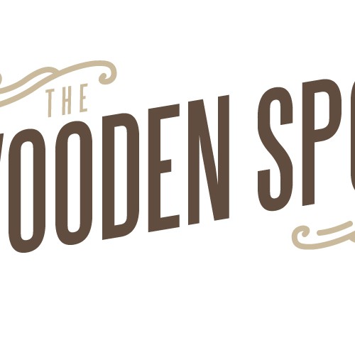 Design the logo for The Wooden Spoon - a rustic deli