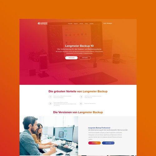 landing page design